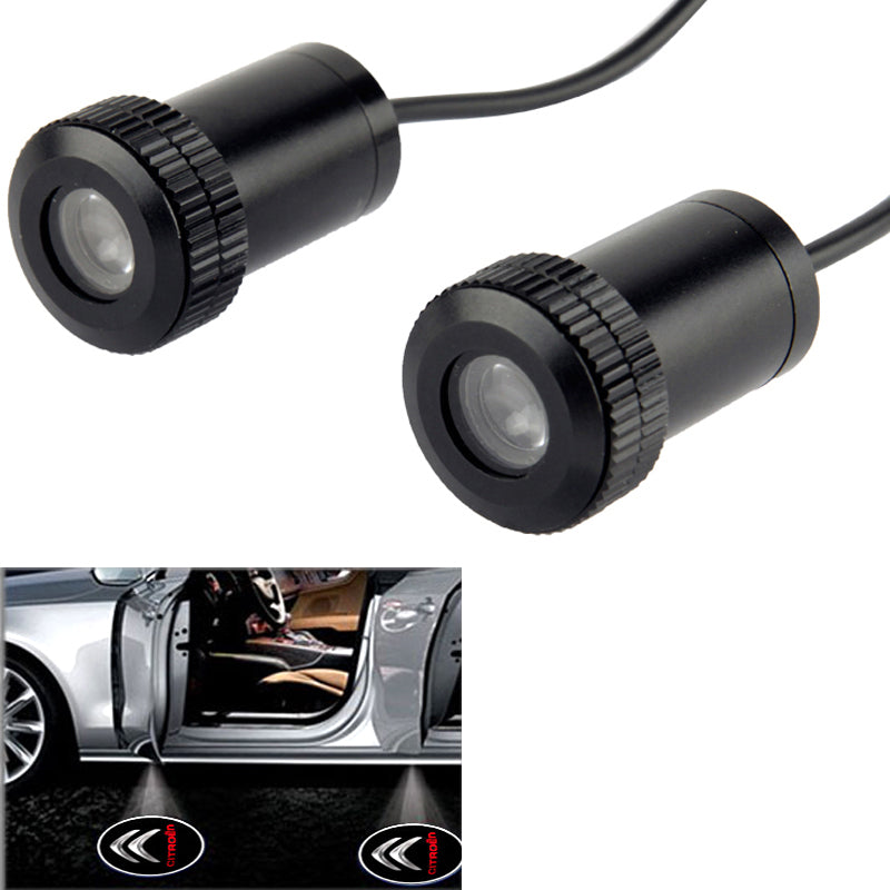 Led Sottoporta Cortesia Con Logo Per Tutte Le Auto Con Alimentazione 12v