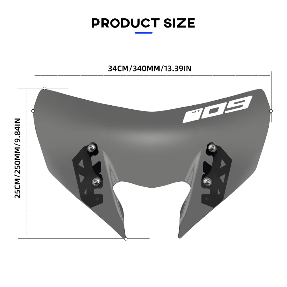 Cupolino Parabrezza Yamaha Mt09 Mt 09 Sp Con O Senza Logo 2017 2018 2019 2020