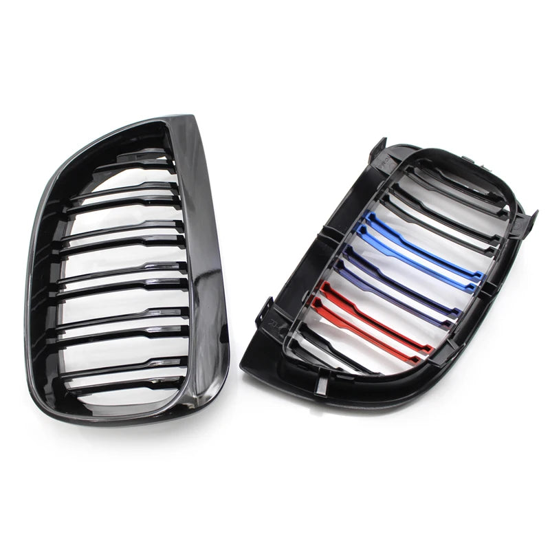 Griglie Frontali Tuning M X Bmw Serie 1 E87 E82 E81 E88 E 87 04 06 Nere Sport