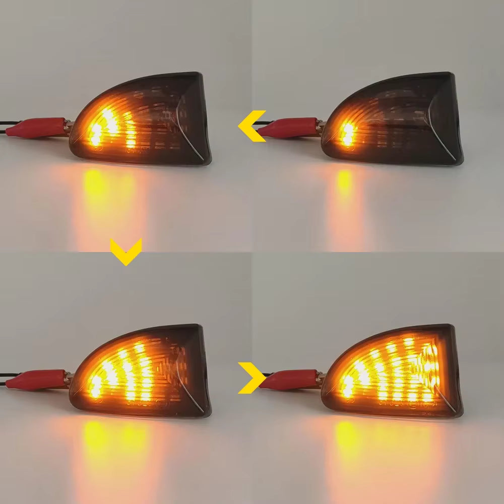 Coppia Frecce Laterali Progressive Dinamiche Fumè A Led Mcc Smart Fortwo 451