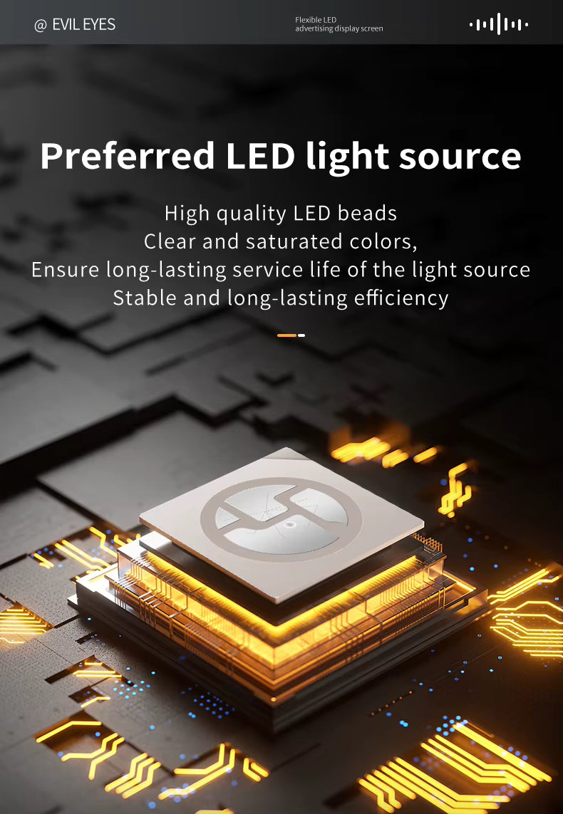 2 Pannelli Led 60 Cm Occhi Devil Parabbrezza Telecomando Tir Camion Auto Suv