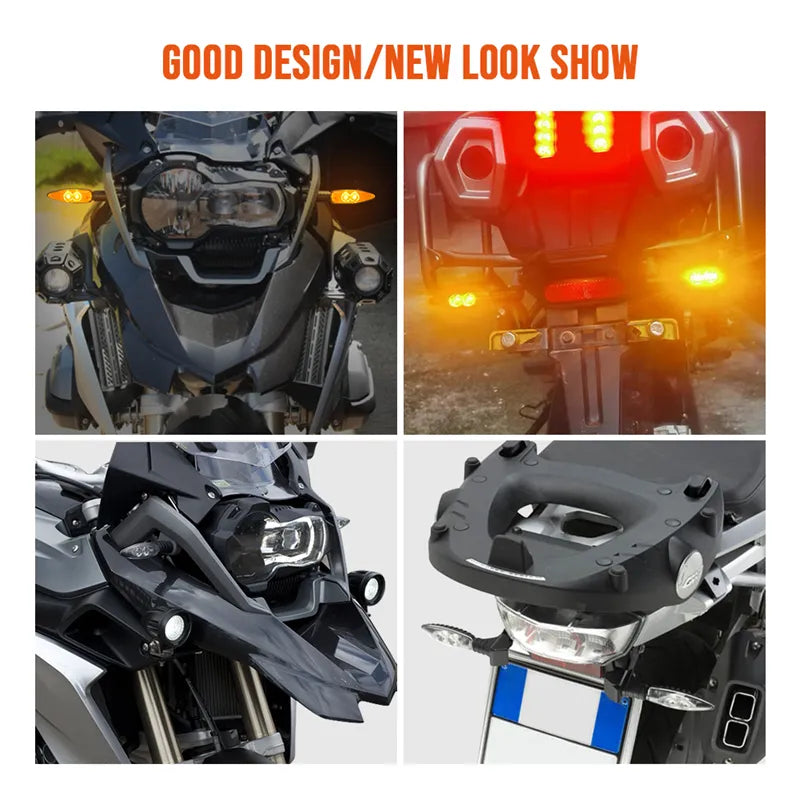Frecce Direzionali anteriori posteriori Indicatori Led Bmw F 800 Gs F 800 R 1200 con Resistenze Ip67 Canbus