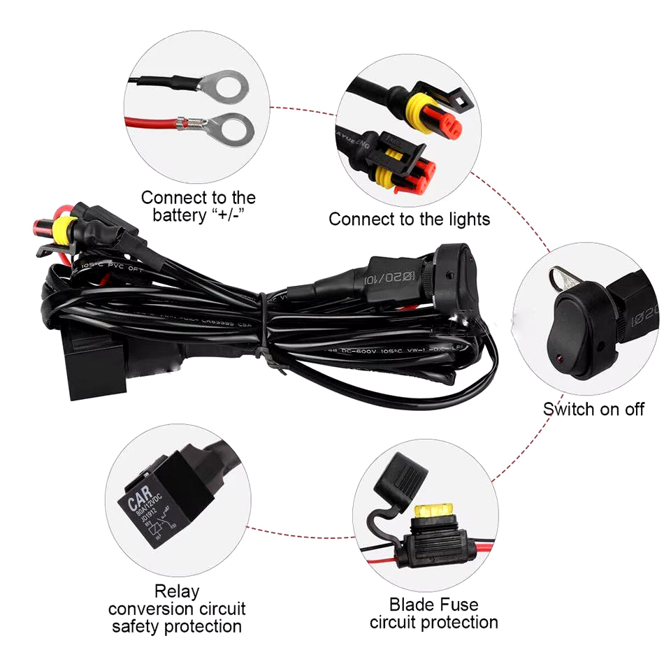 Coppia Fari Supplementari Led Faretti Fendinebbia 6000k Benelli Trk 502 702