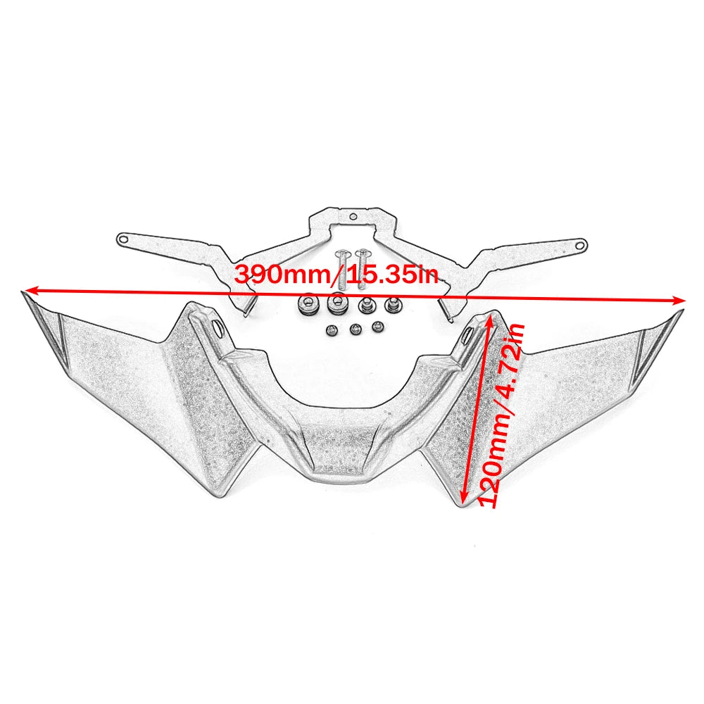 Deflettore spoiler anteriore antivento Down force YAMAHA MT 07 2021 IN POI
