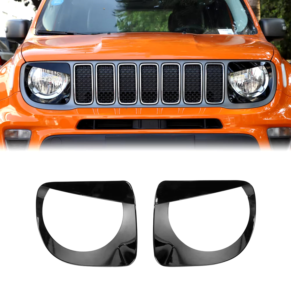 Cover Frame Fari Anteriori Jeep Renegade Adesivi Decorazione Accattivante dal 2019