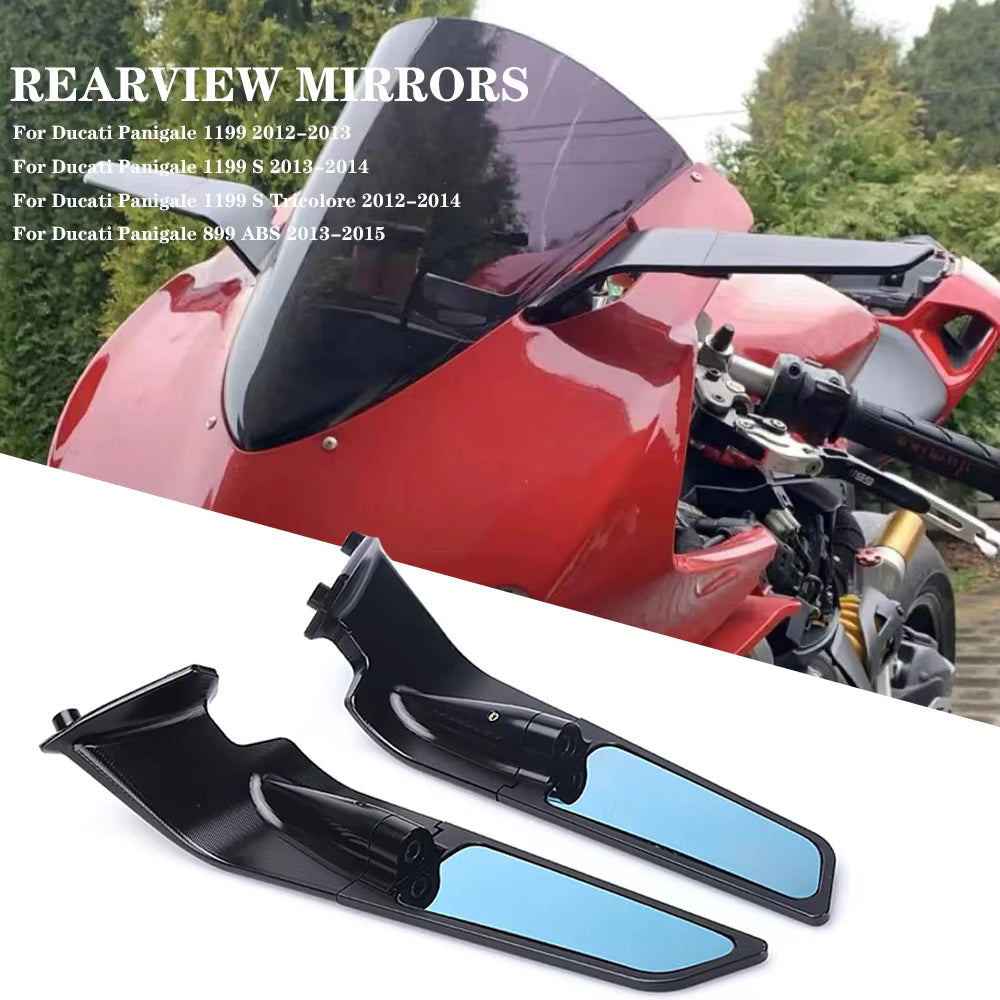 Specchietti Ala A Lama Aerodinamici Per Ducati Panigale 899 1199 Abs S Tricolore