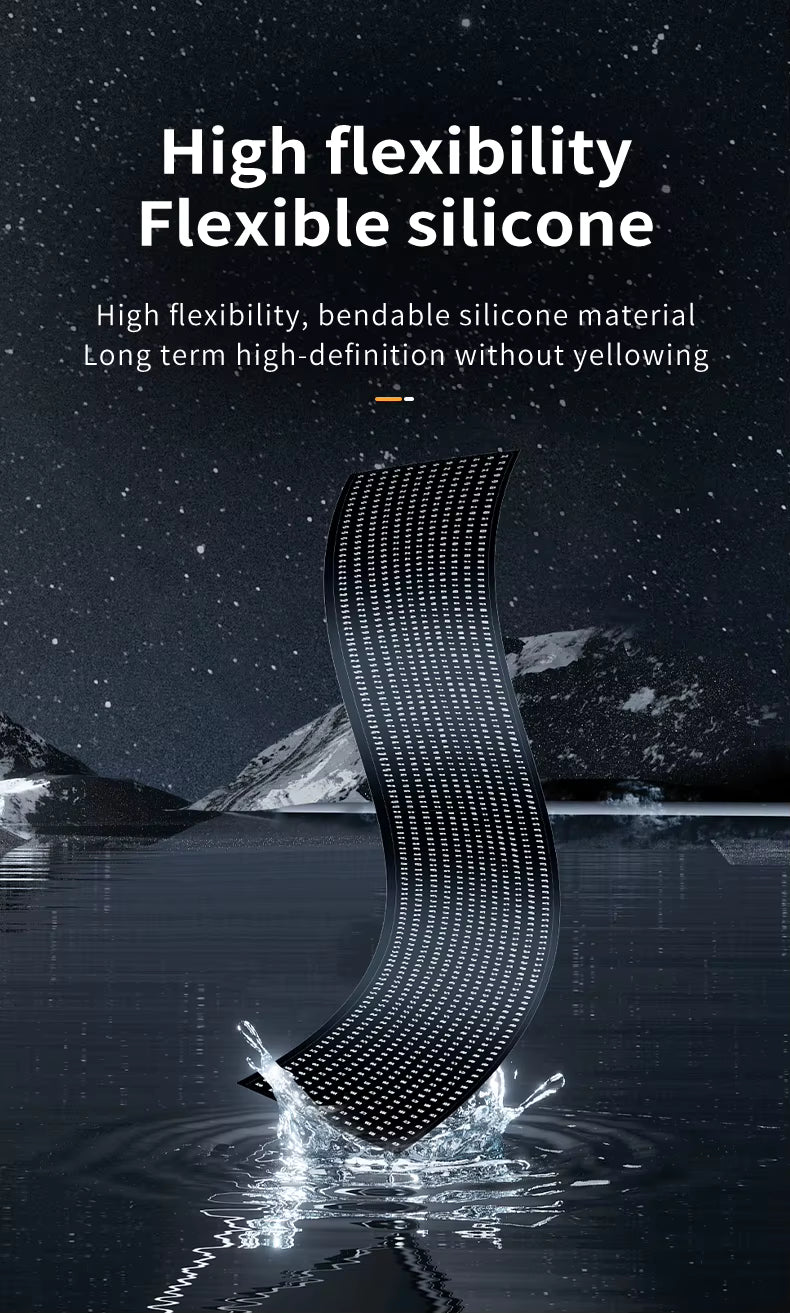 2 Pannelli Led 60 Cm Occhi Devil Parabbrezza Telecomando Tir Camion Auto Suv