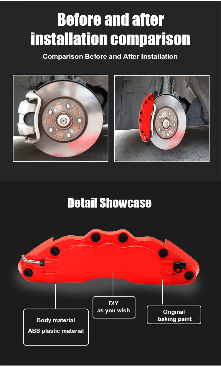 kit 4 cover coperture pinze freno per Mercedes classe A B C E SLK CLA GLA CLK no logo