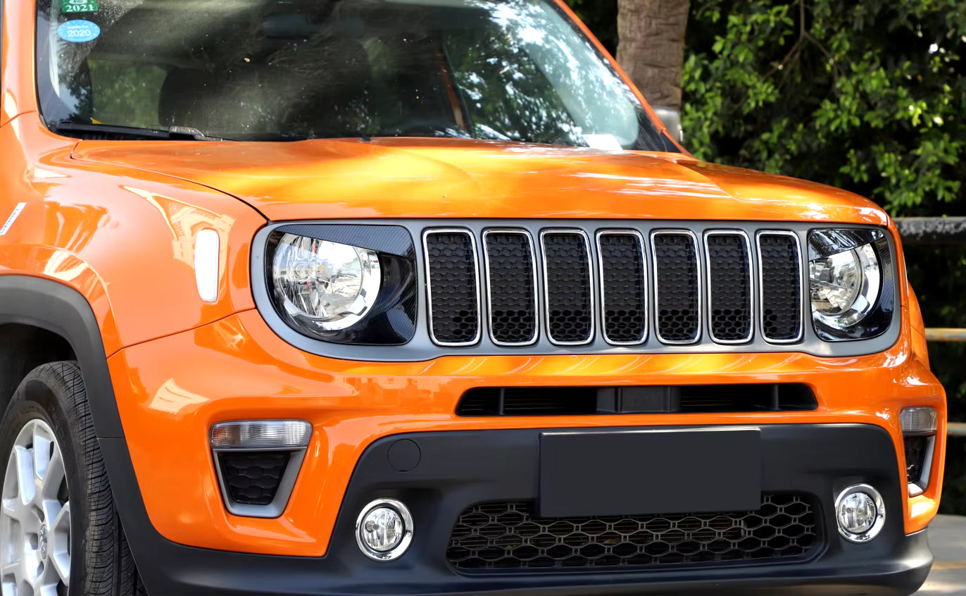 Cover Frame Fari Anteriori Jeep Renegade Adesivi Decorazione Accattivante dal 2019