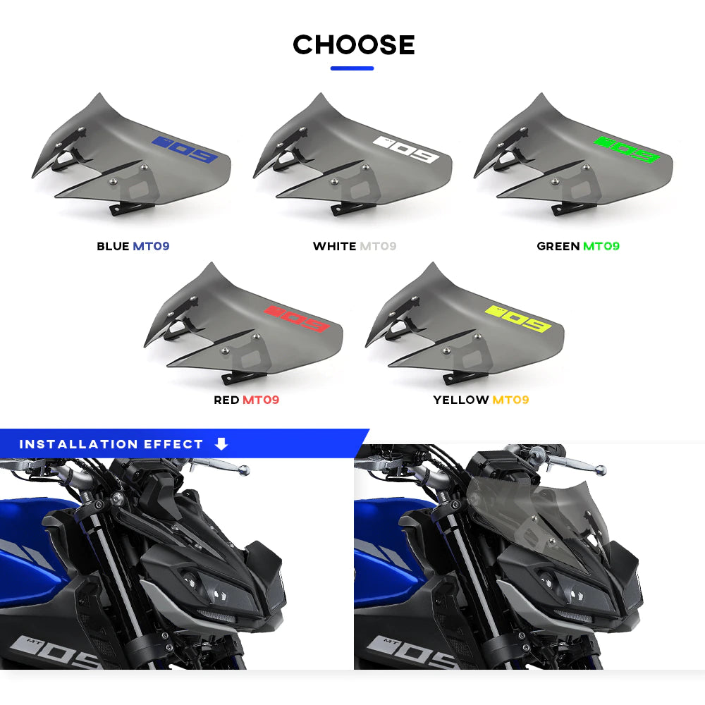 Cupolino Parabrezza Yamaha Mt09 Mt 09 Sp Con O Senza Logo 2017 2018 2019 2020