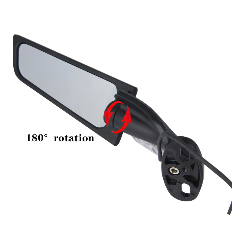 Specchietti Aerodinamici Ala A Lama Girevole Frecce Led Integrate Per Aprilia Cagiva