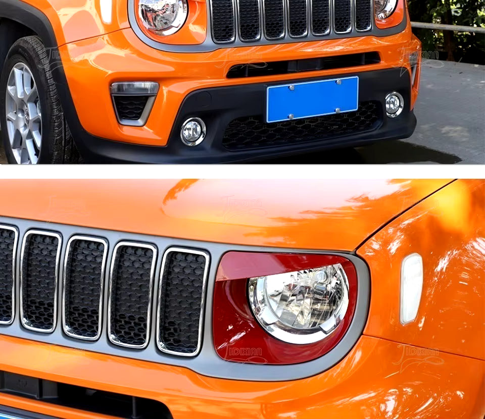 Cover Frame Fari Anteriori Jeep Renegade Adesivi Decorazione Accattivante dal 2019