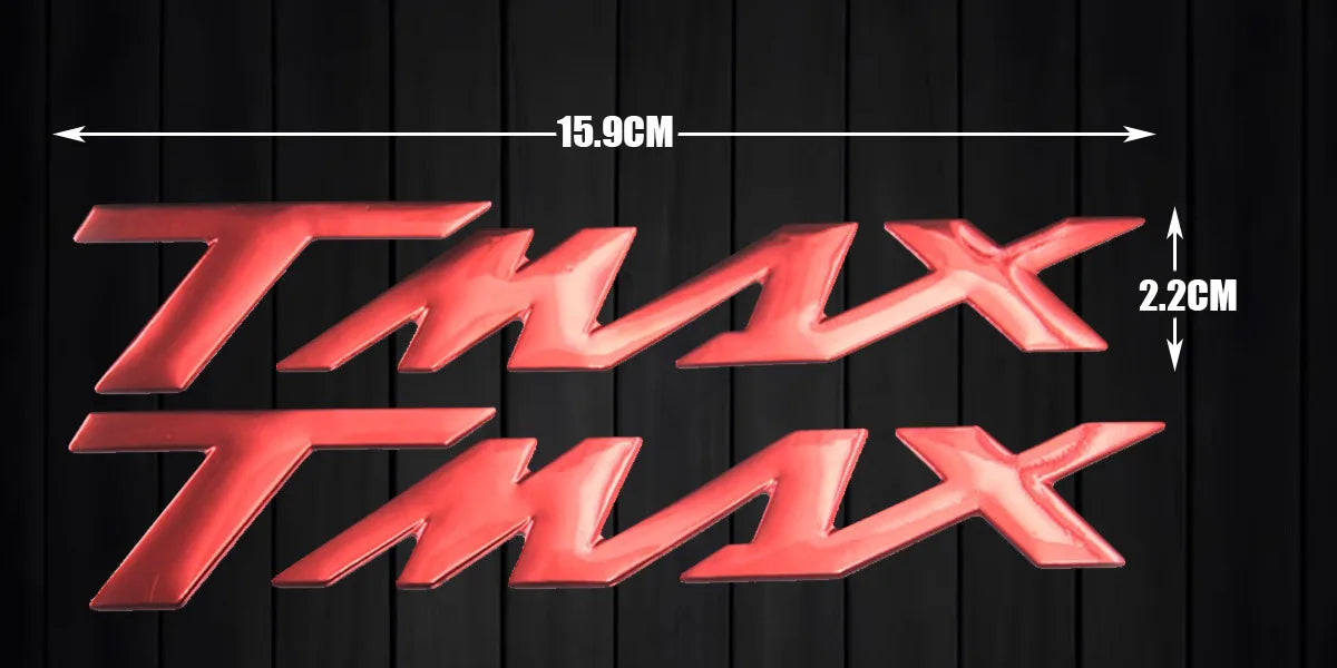 Coppia Adesivi Yamaha T Max Tmax In Resina Rilievo 500 530 560 Sx Dx 3d Epossidico