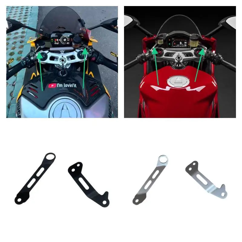 Supporto Staffa per Serbatoio Olio Freno e Frizione Compatibile con Ducati Panigale 899 1199 1199R 1199S 959 1299 1299R 1299S Panigale V2 V4 V4R V4S