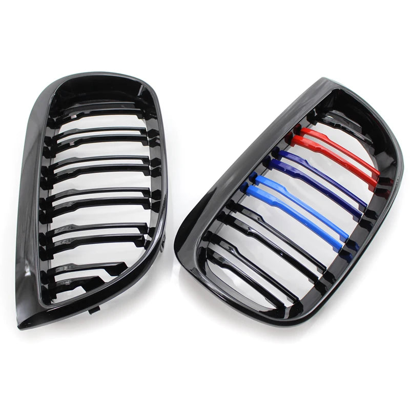 Griglie Frontali Tuning M X Bmw Serie 1 E87 E82 E81 E88 E 87 04 06 Nere Sport