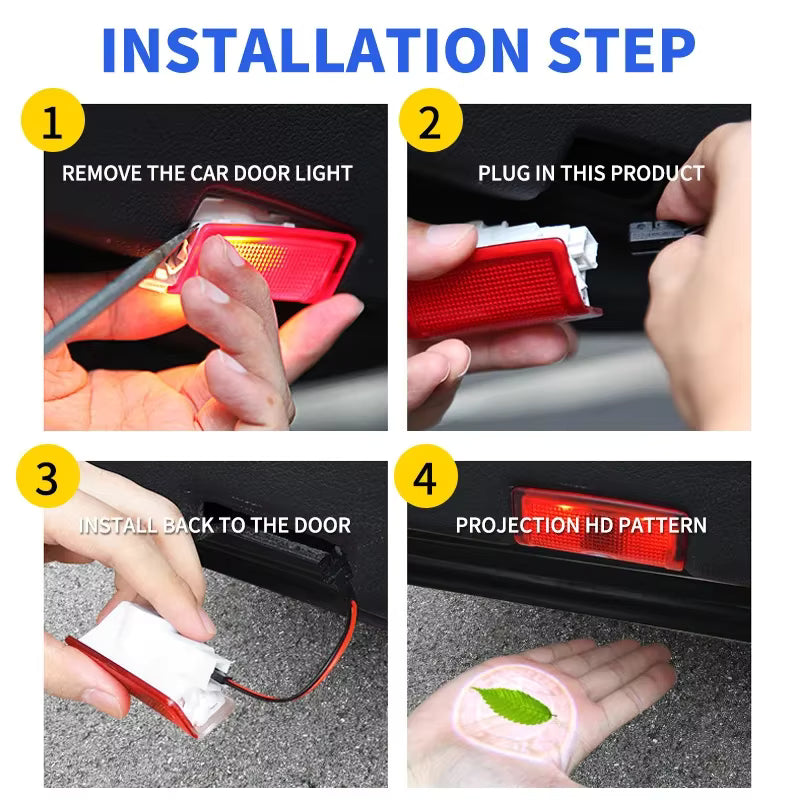 Led Sottoporta Sotto Porta cortesia Logo Mercedes Classe A B C E M Gl Gla Glc Gle Gls