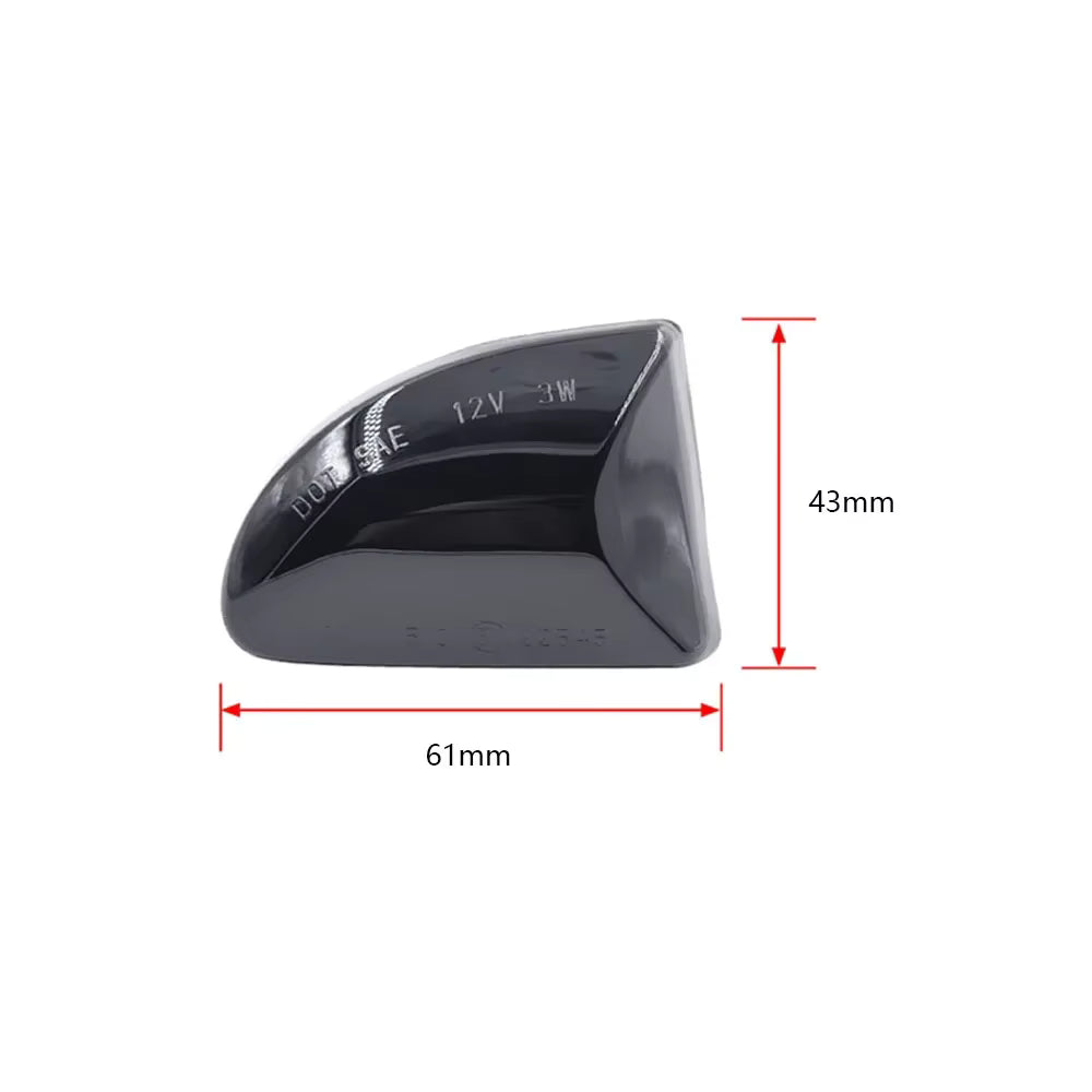 Coppia Frecce Laterali Progressive Dinamiche Fumè A Led Mcc Smart Fortwo 451