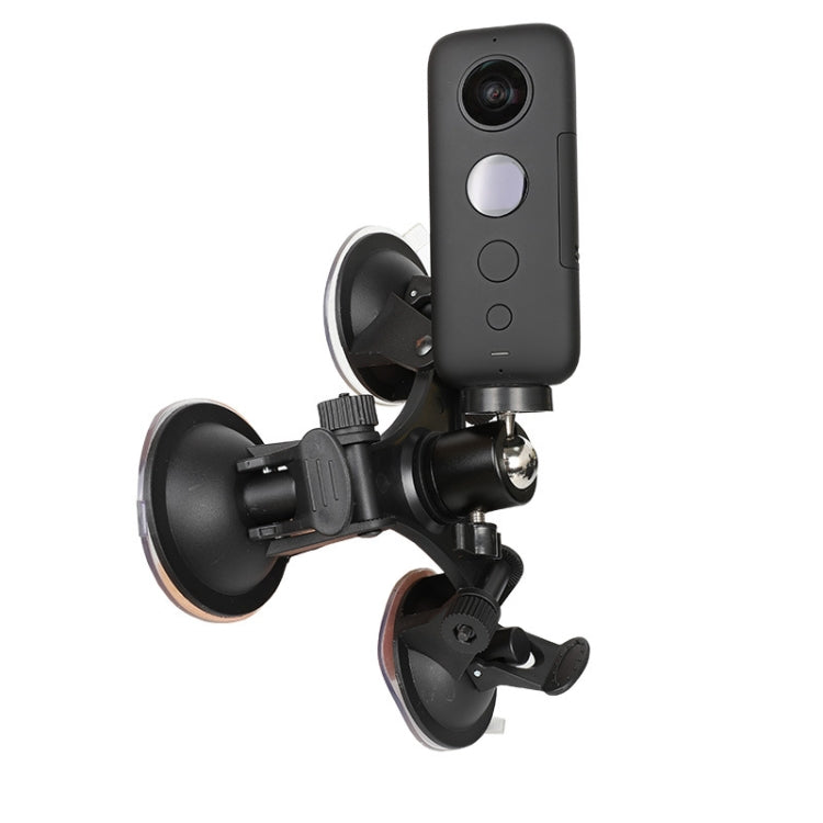 Staffa Supporto Ventosa Triangolare Adattatore Per Gopro Dji Osmo Insta 360