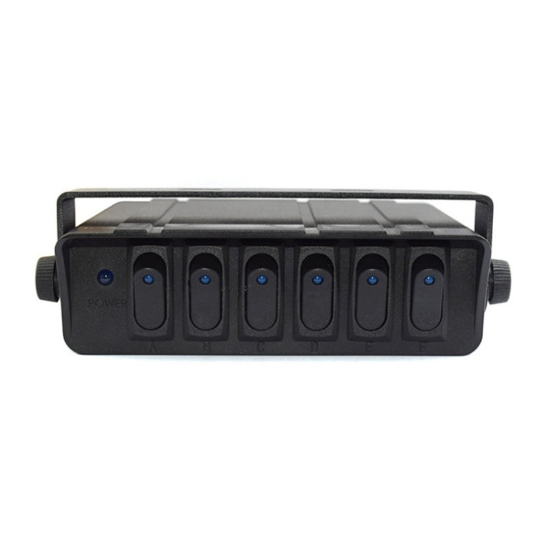 Pannello 6 Interruttori Auto Barca A 3 Pin Led Con Cablaggio 12v 12 Volts V