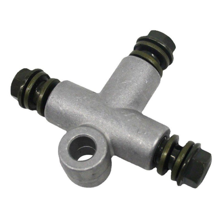 Interfaccia Connettore a Tre Vie Per Tubo Olio Freno ATV da 10 mm AUTO MOTO QUAD GOKART
