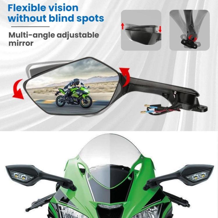 Specchietti con frecce led per NINJA Kawasaki ZX-10R 2011-2015 ZX1000