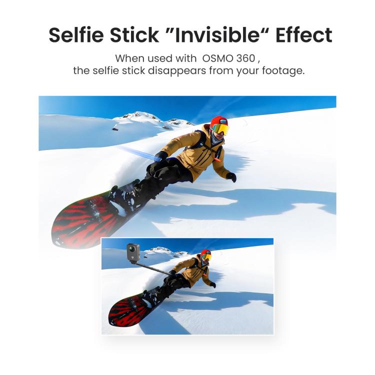 Selfie Stick Gimbal 120 Cm a Sgancio Rapido Per DJI Osmo 360 Action 5 Pro 4 3