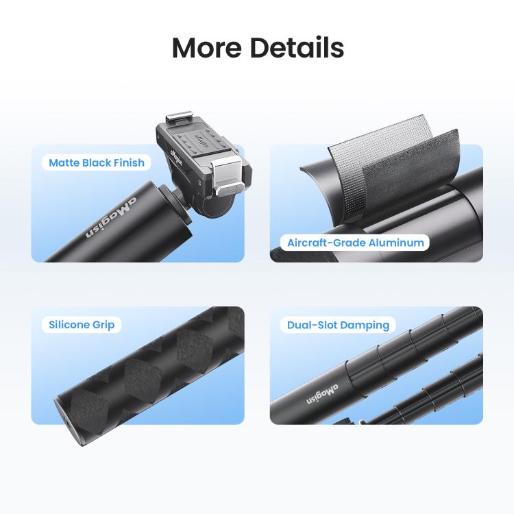 Selfie Stick Gimbal 120 Cm a Sgancio Rapido Per DJI Osmo 360 Action 5 Pro 4 3