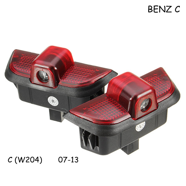 Proiettore Luce Led Sottoporta Sotto Porta di cortesia Logo Mercedes W204 Classe C