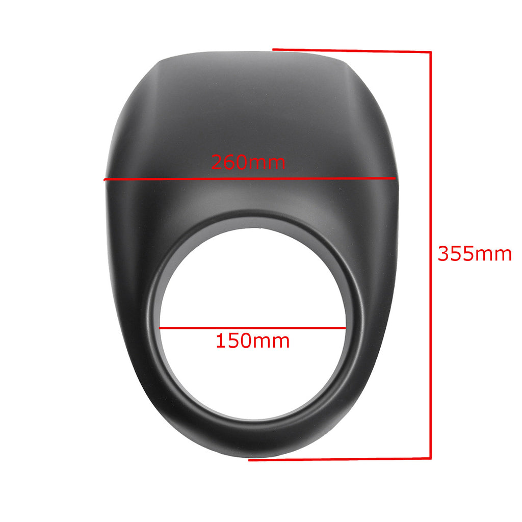 Cupolino Faro Harley Davidson 883 1200 Sportster Dyna Fx Xl Nero Black