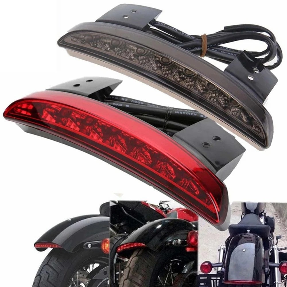 Stop Posteriore Curvo Led Con Frecce Integrate Harley Sportster Xl 883 1200