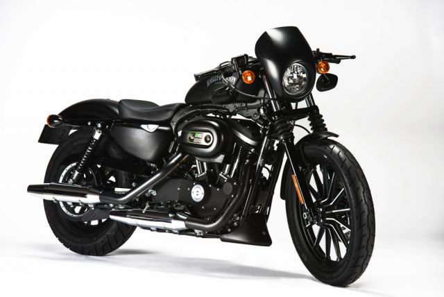 Cupolino Faro Harley Davidson 883 1200 Sportster Dyna Fx Xl Nero Black