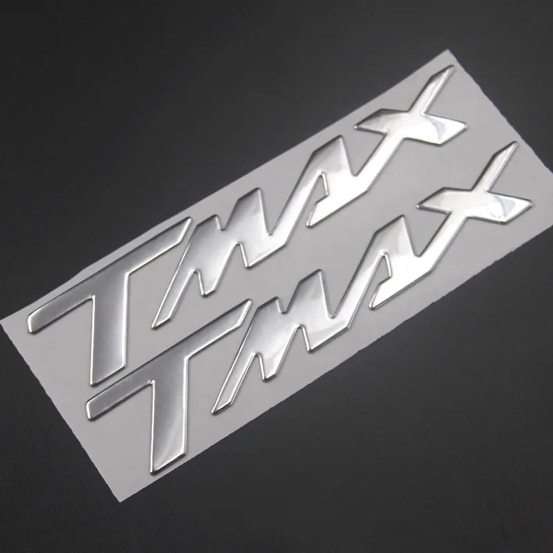 Coppia Adesivi Yamaha T Max Tmax In Resina Rilievo 500 530 560 Sx Dx 3d Epossidico