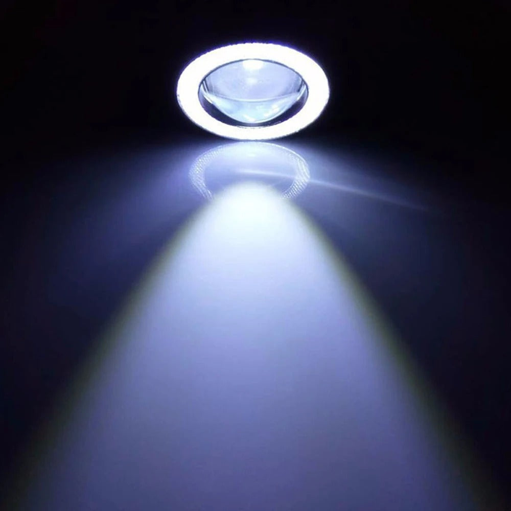 Coppia Faretti Fendinebbia Per Auto Angel Eyes Lampadina Auto Drl Diurne 30 W