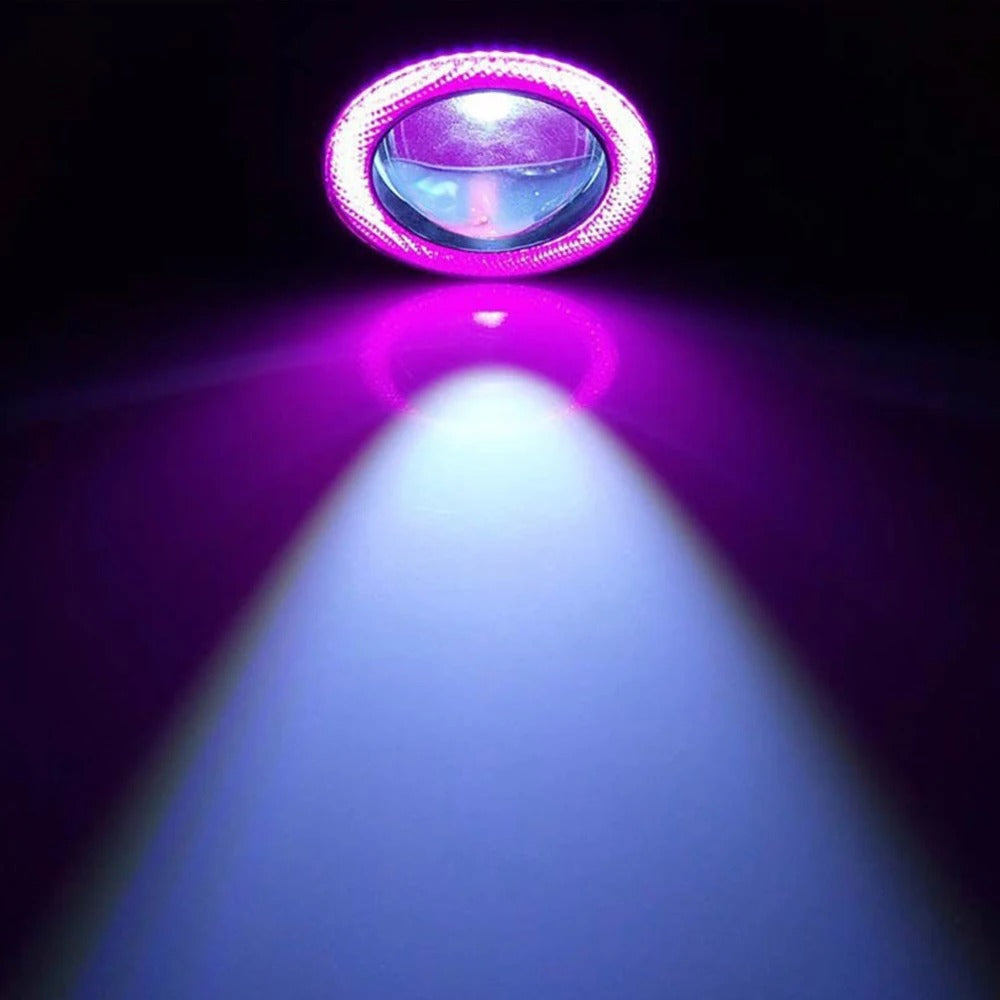 Coppia Faretti Fendinebbia Per Auto Angel Eyes Lampadina Auto Drl Diurne 30 W