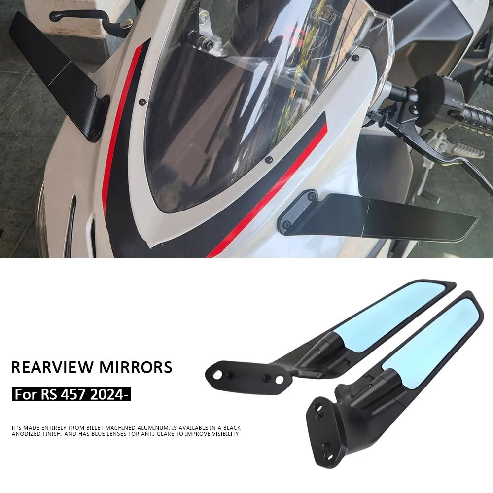 Per Aprilia RS 457 RS457 2024 Nuovi specchietti retrovisori moto Accessori specchietti in alluminio regolabili 457RS 457 RS 2025