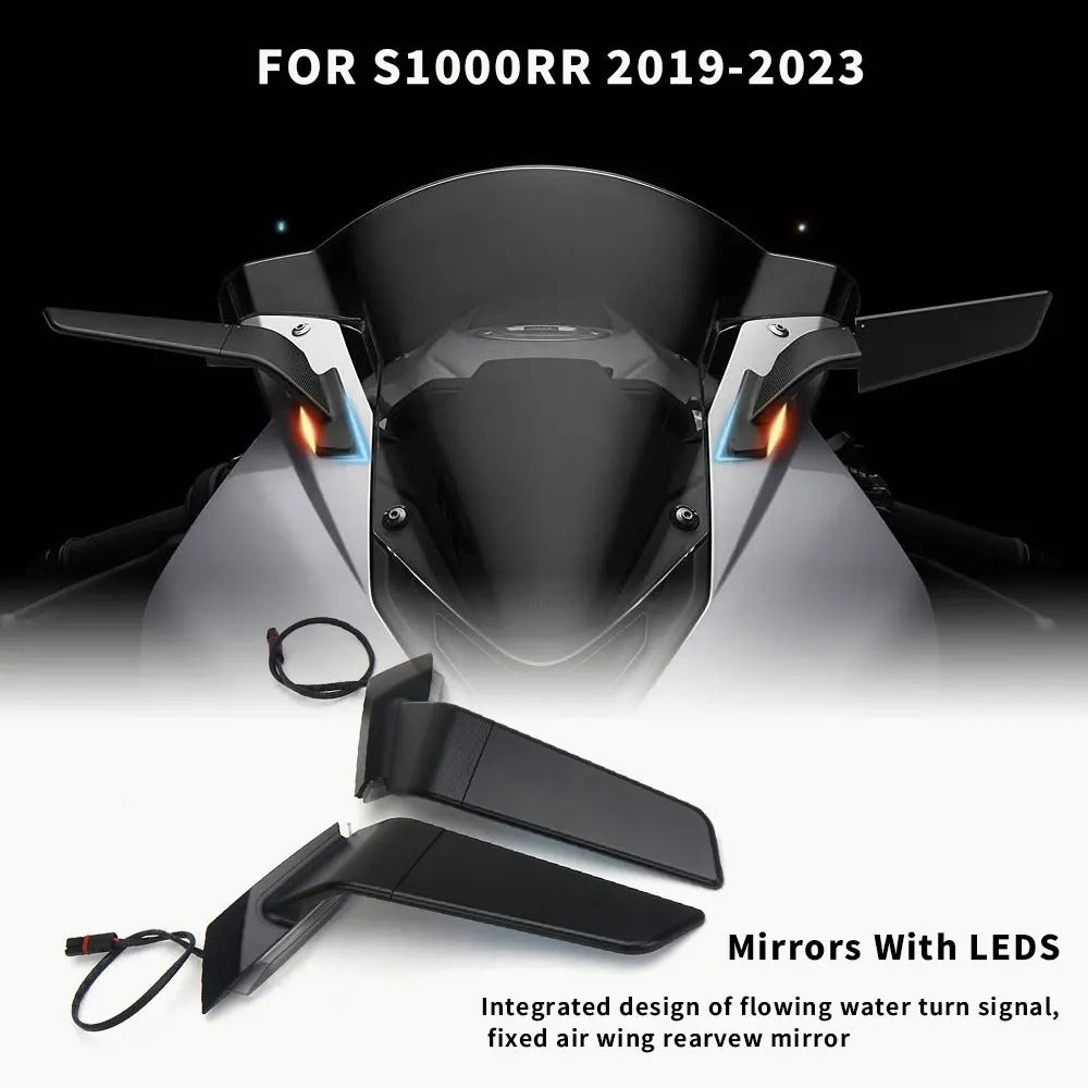 Specchietti Ala A Lama Frecce Led Integrate o senza Per Bmw S1000 S 1000 Rr 2019 2020 2021 2022 2023 Stealth Sport