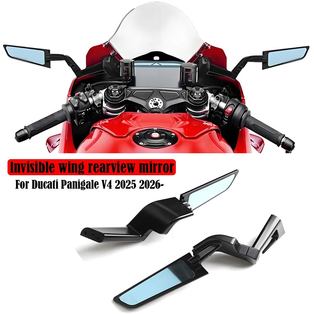 Specchietti Retrovisori Sportivi Regolabili per Panigale V4 2025 Tricolore