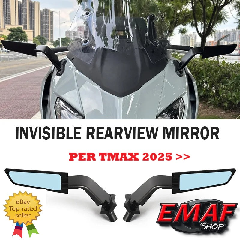 Specchietti ala a lama carena stealth per YAMAHA TMAX T MAX 2025 2026