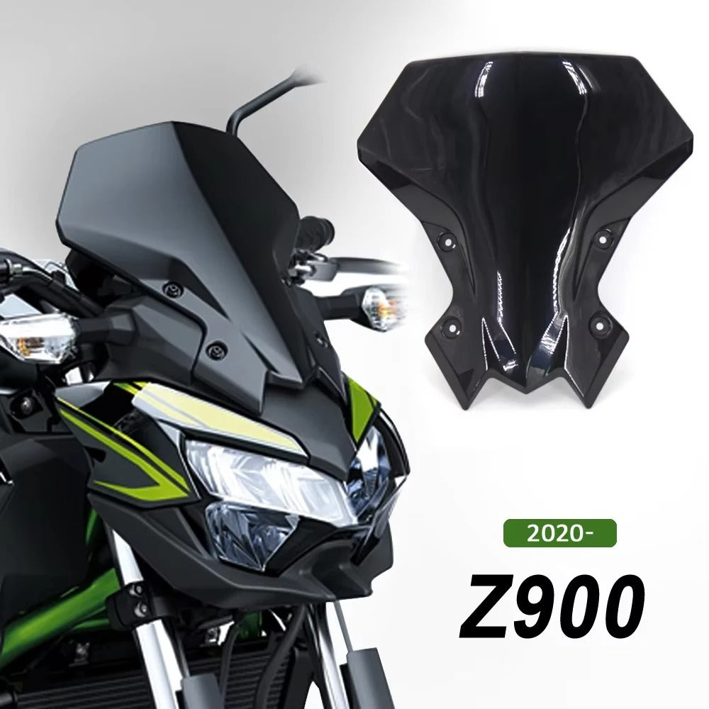 Cupolino Parabrezza Deflettore Kawasaki Z900 Z 900 Alto Nero O Trasparente