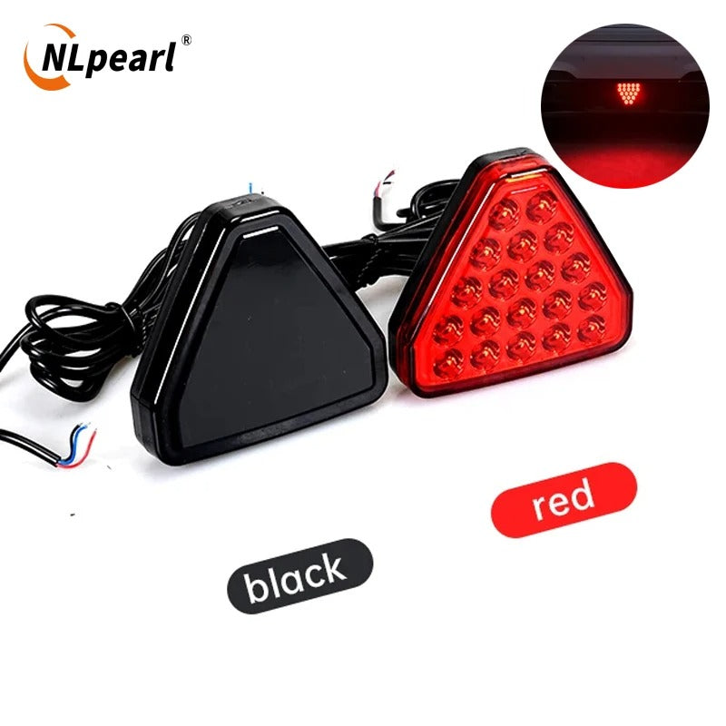 Terzo Stop Led Luce Pilota F1 Stile Auto Moto Flash Automatico Triangolo