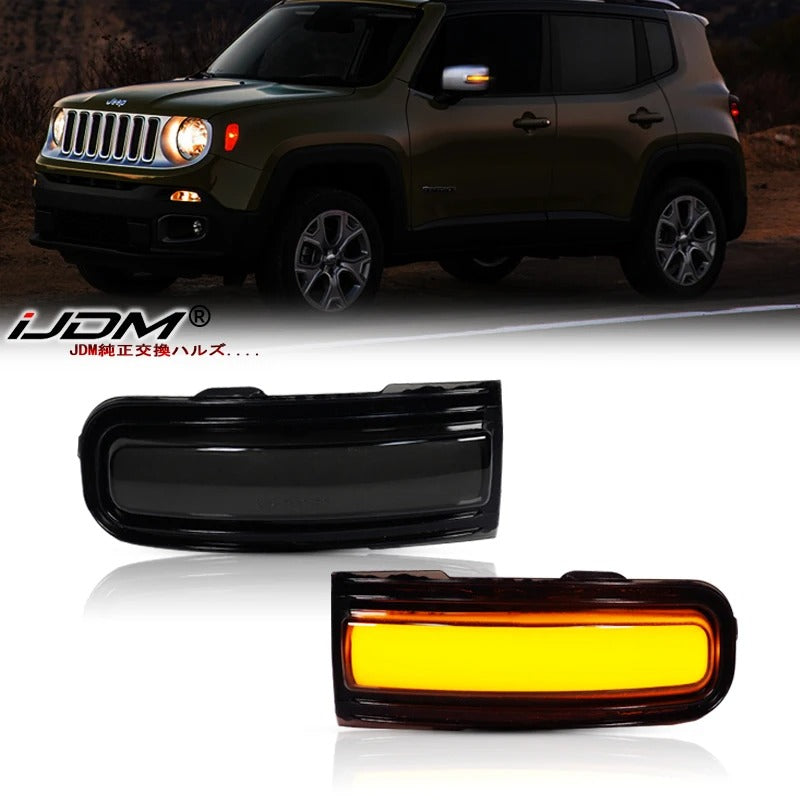 2 Frecce Dinamiche Led Specchietti Per Jeep Renegade No Errore 2015 2022