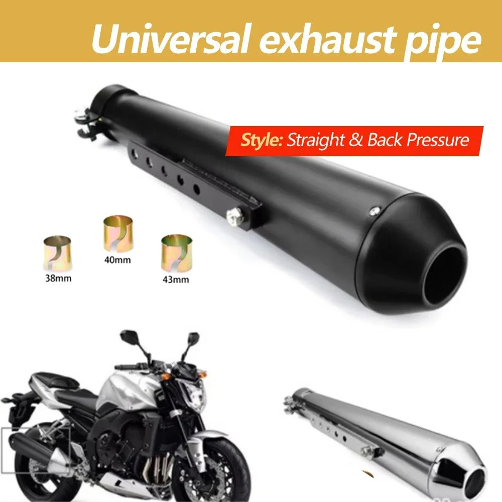 Marmitta MEGATON Universale Moto Cafe Racer Scrambler Terminale DI SCARICO