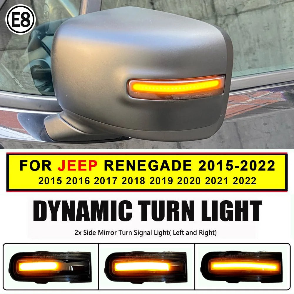 2 Frecce Dinamiche Led Specchietti Per Jeep Renegade No Errore 2015 2022