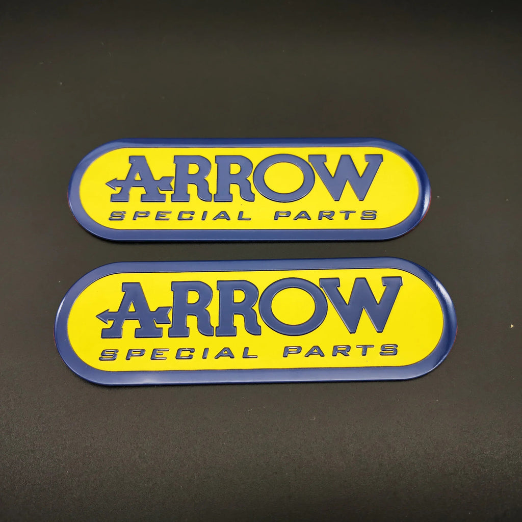 Arrow adesivo stickers alluminio 3D alte temperature scarico moto resistente al calore