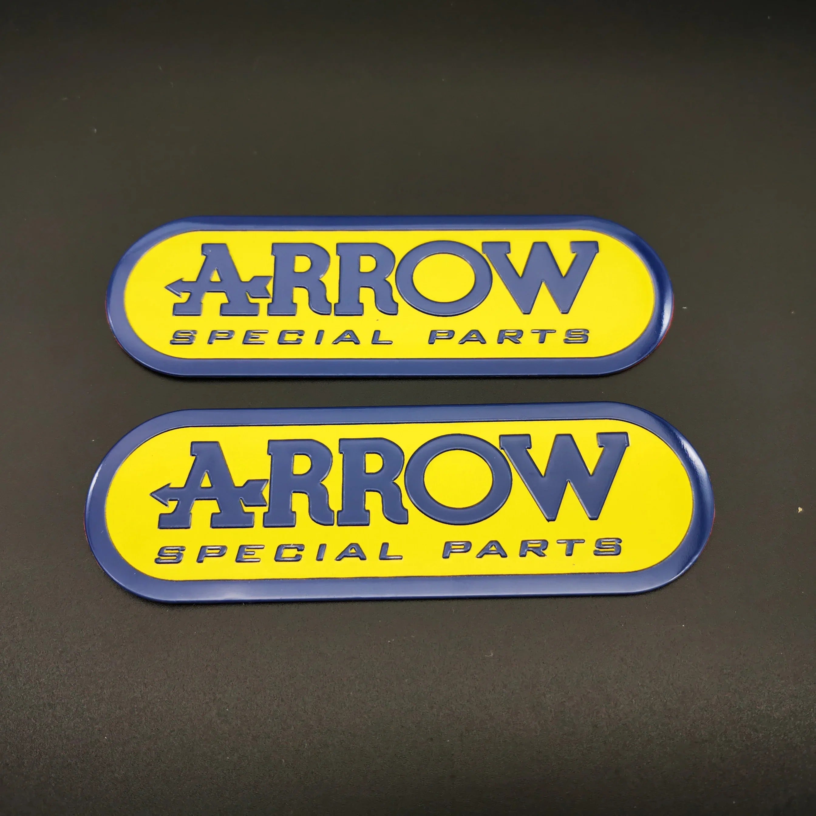 Arrow adesivo stickers alluminio 3D alte temperature scarico moto resistente al calore