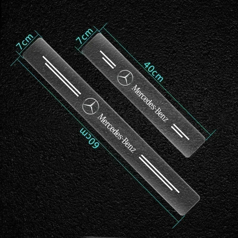 Adesivo Protettivo Battitacco Antigraffio Per Soglia di Automobile Per Mercedes Benz GLK GLA A B C E F Classe