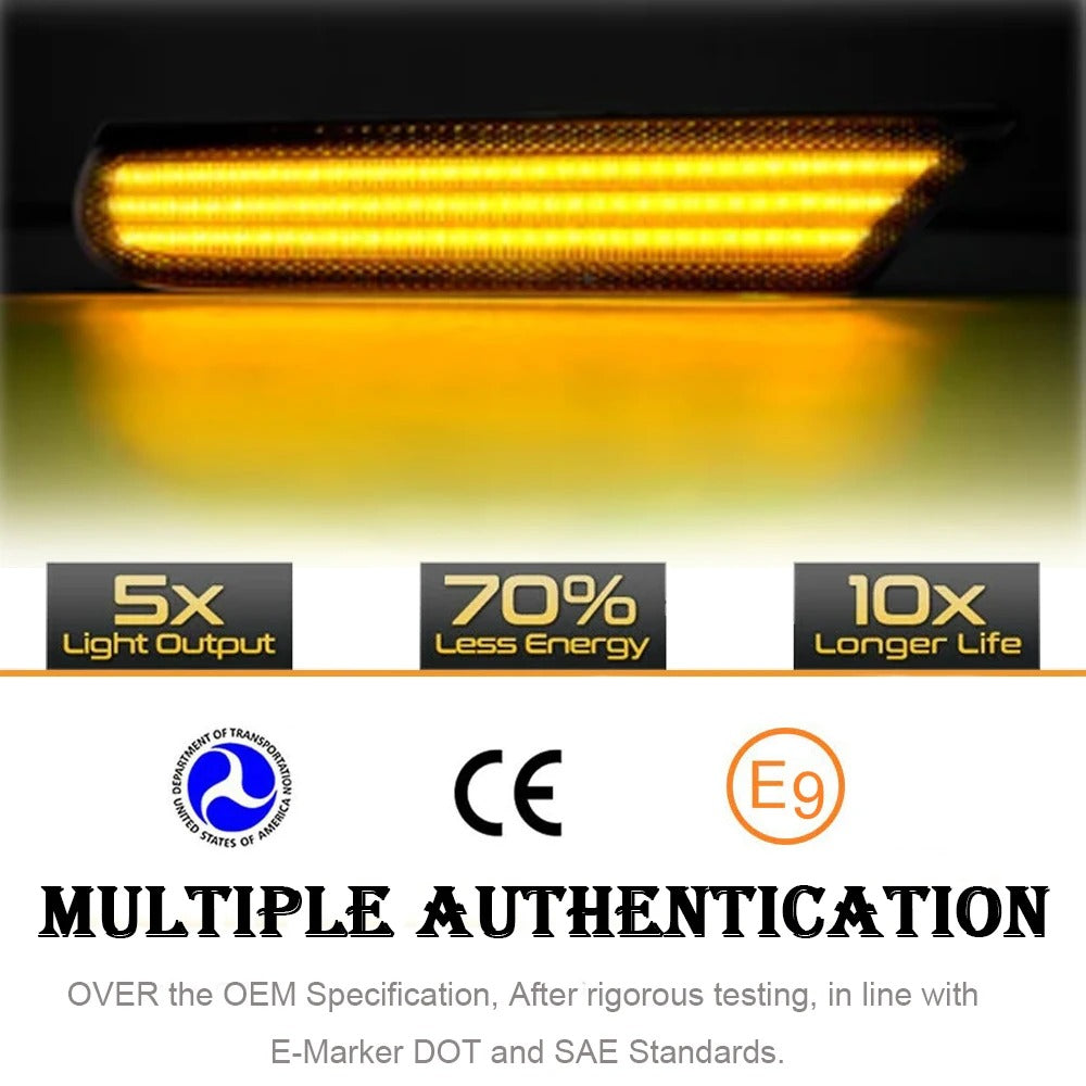 2 Frecce Dinamiche Led Porsche Boxster 986 996 911 Carrera Targa Bianche 99663103701 99663103702  99663103801 99663103802