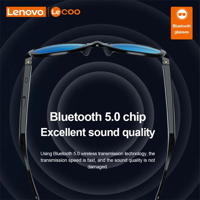Occhiali da sole smart Lenovo Lecoo C8 Wireless bluetooth auricolari e microfono. Ideali per ascoltare musica e rispondere alle telefonate