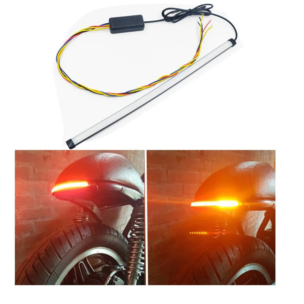 Faro stop frecce led sequenziali moto custom cafe racer SCRAMBLER
