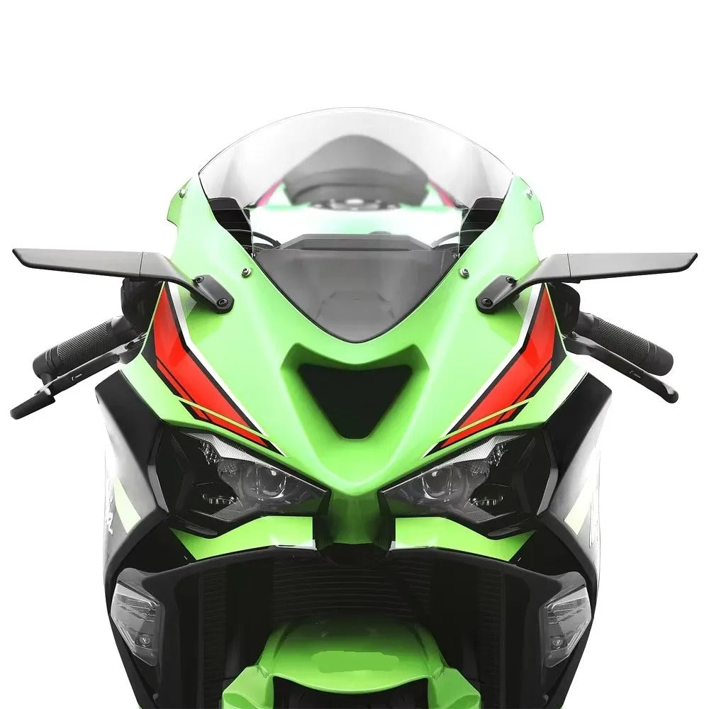 Per Ninja 636 ZX 6R zx6r 2019-2025 Specchietto retrovisore invisibile Winglets sportivi Specchietto retrovisore regolabile Accessori moto